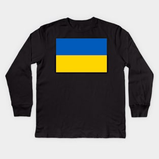 Ukrainian flag Kids Long Sleeve T-Shirt